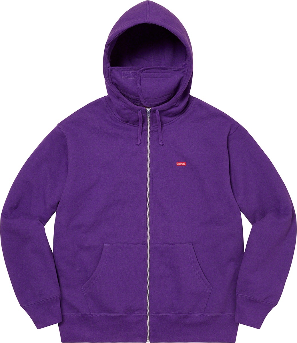 Small Box Facemask Zip Up Hooded Sweatshirt view 9